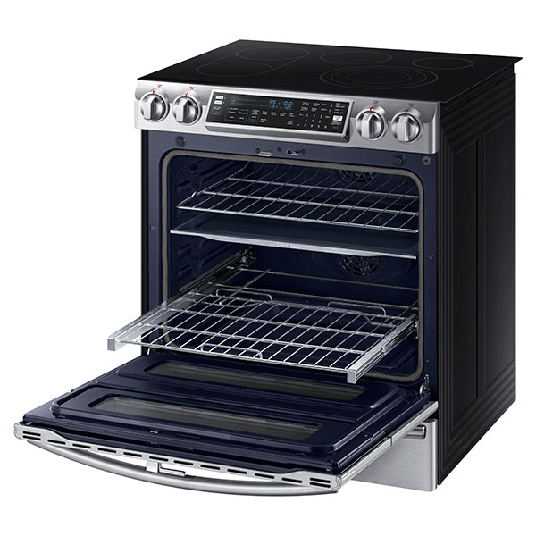 Samsung SlideIn Electric Flex Duo Range with WiFi Connected Crib