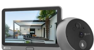 EZVIZ Smart Peephole Doorbell Camera with App, Voice Changer