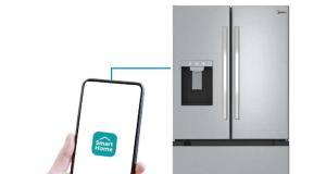 MIDEA MRF29D6AST WiFi Voice Controlled Dual Ice 3-Door French Door Refrigerator