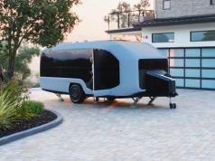 Pebble Flow App Connected Electric Semi-Autonomous Travel Trailer