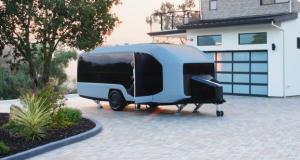 Pebble Flow App Connected Electric Semi-Autonomous Travel Trailer