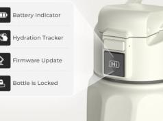 WaterH Boost Smart Water Bottle with App & Touchscreen