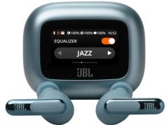 JBL Live Beam 3 Noise Cancelling Earbuds with Google Finder, Smart Display Charging Case