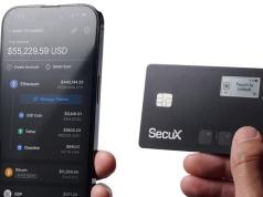 SecuX Shield Bio Crypto Wallet with Biometric Authentication